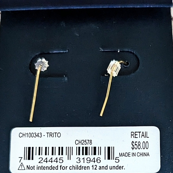 Cole Haan Dangle Gold and Silver Tassel Earrings - Picture 4 of 4